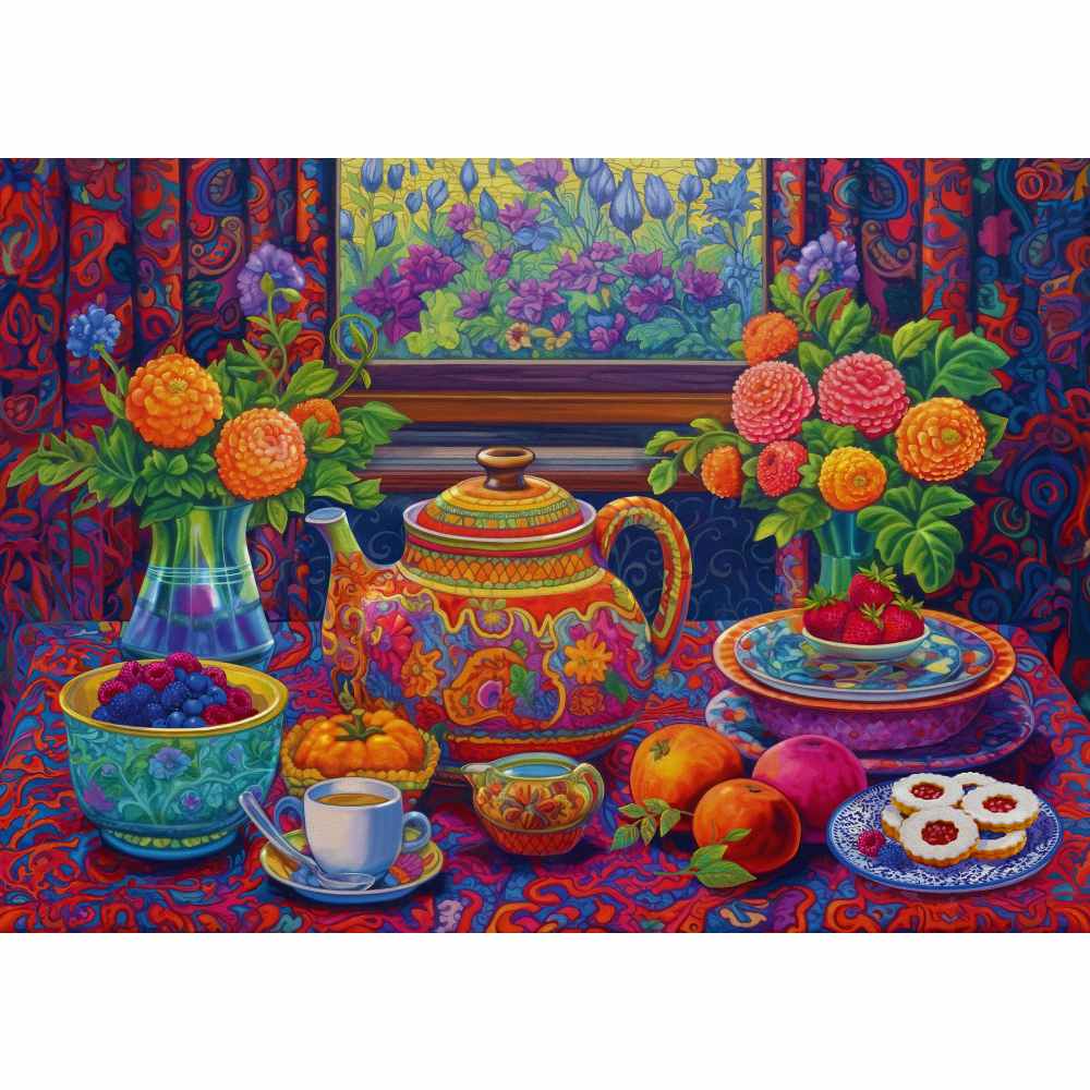 PUZZLE PAUZA DE CEAI 300 PIESE MARI - RAVENSBURGER (RVSPA01446)