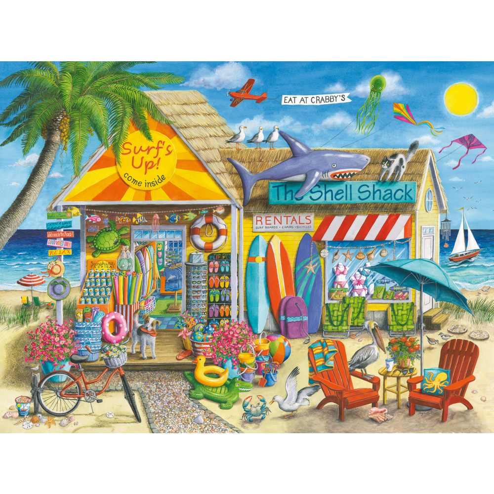 PUZZLE MAGAZIN DE INCHIRIERI PE PLAJA 1500 PIESE - RAVENSBURGER (RVSPA01449)