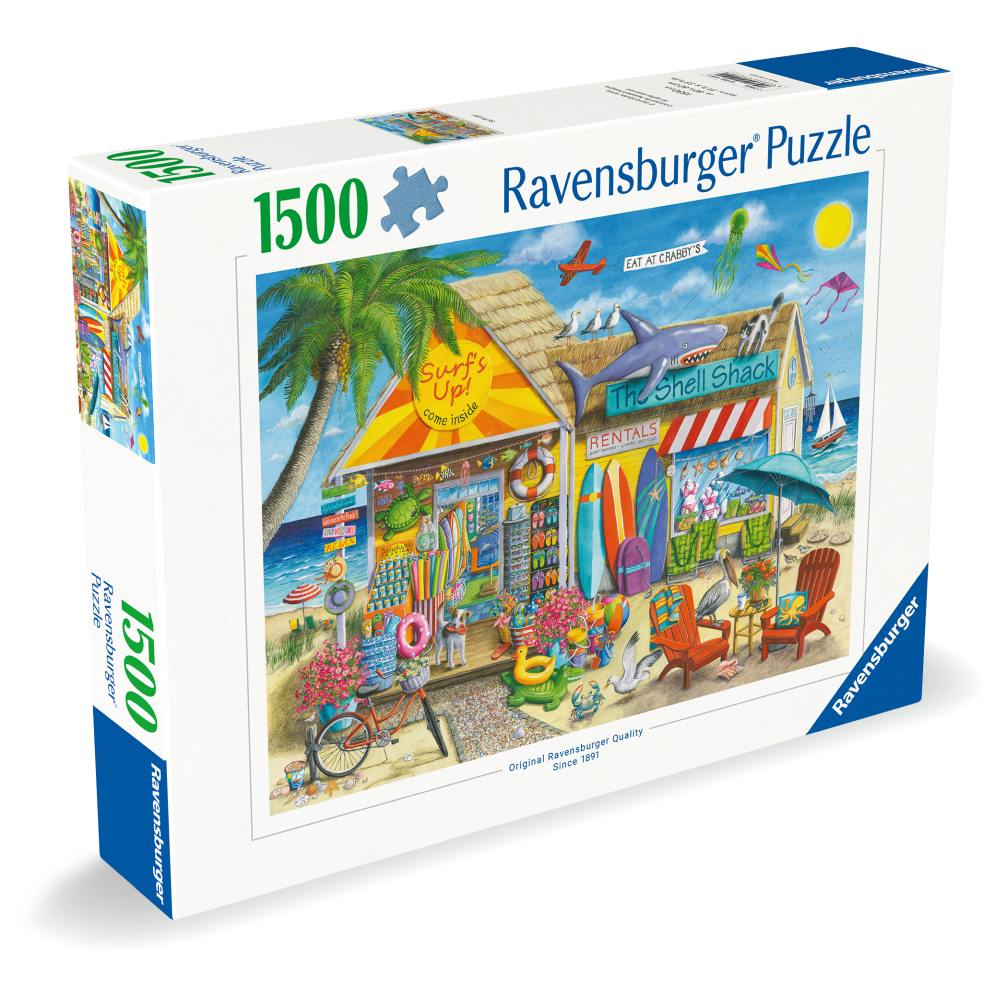 PUZZLE MAGAZIN DE INCHIRIERI PE PLAJA 1500 PIESE - RAVENSBURGER (RVSPA01449)