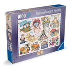 PUZZLE CALENDARUL PISICUTELOR 1000 PIESE - RAVENSBURGER (RVSPA01452)
