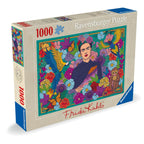 Puzzle Frida Kahlo inconjurata de flori 1000 piese