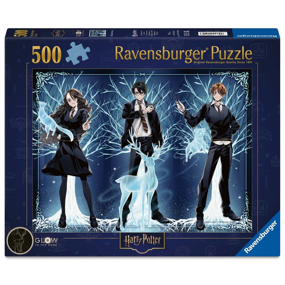 PUZZLE CARE STRALUCESTE IN INTUNERIC HARRY POTTER 500 PIESE - RAVENSBURGER (RVSPA01509)