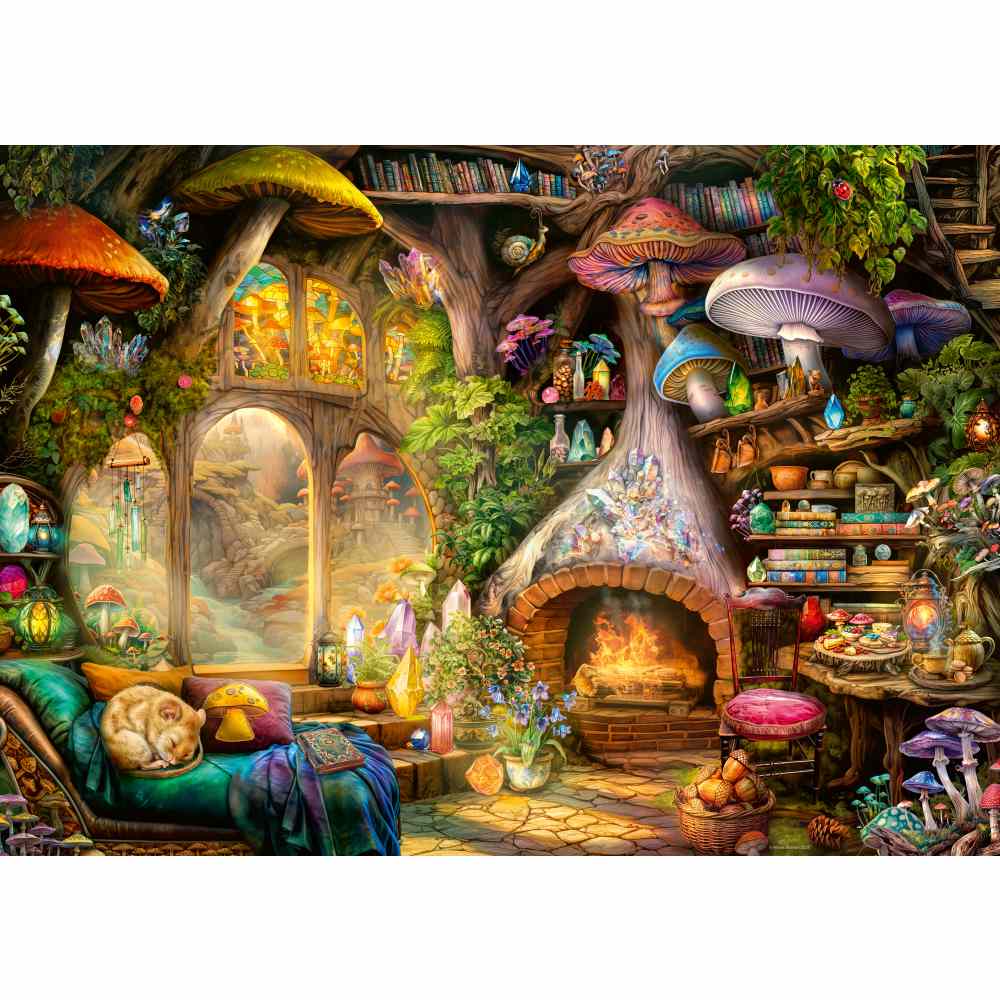 PUZZLE COLIBA CIUPERCUTELOR 1000 PIESE - RAVENSBURGER (RVSPA01525)