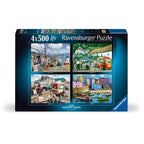 PUZZLE VACANTE PLACUTE SI VESELE 4X500 PIESE - RAVENSBURGER (RVSPA01527)