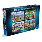 PUZZLE VACANTE PLACUTE SI VESELE 4X500 PIESE - RAVENSBURGER (RVSPA01527)