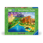 PUZZLE LUMEA MINECRAFT 500 PIESE - RAVENSBURGER (RVSPA01568)