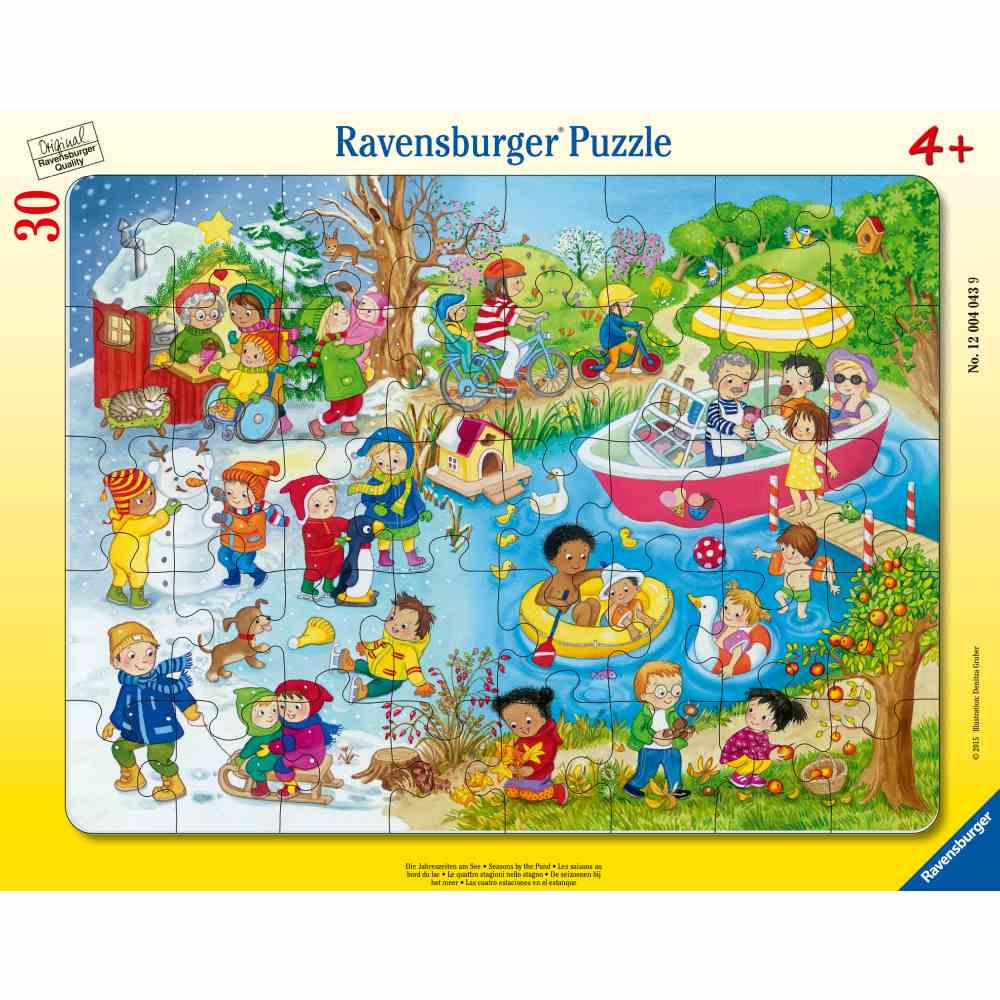 PUZZLE TIP RAMA LACUL IN CELE 4 ANOTIMPURI 30 PIESE - RAVENSBURGER (RVSPC04043)
