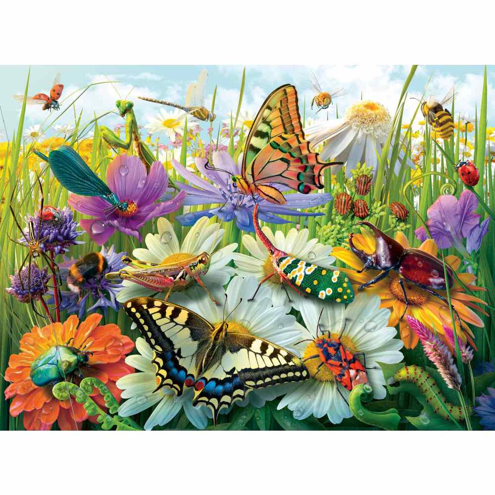 PUZZLE LUMEA MINUNATA A INSECTELOR 100 PIESE XXL - RAVENSBURGER (RVSPC04049)
