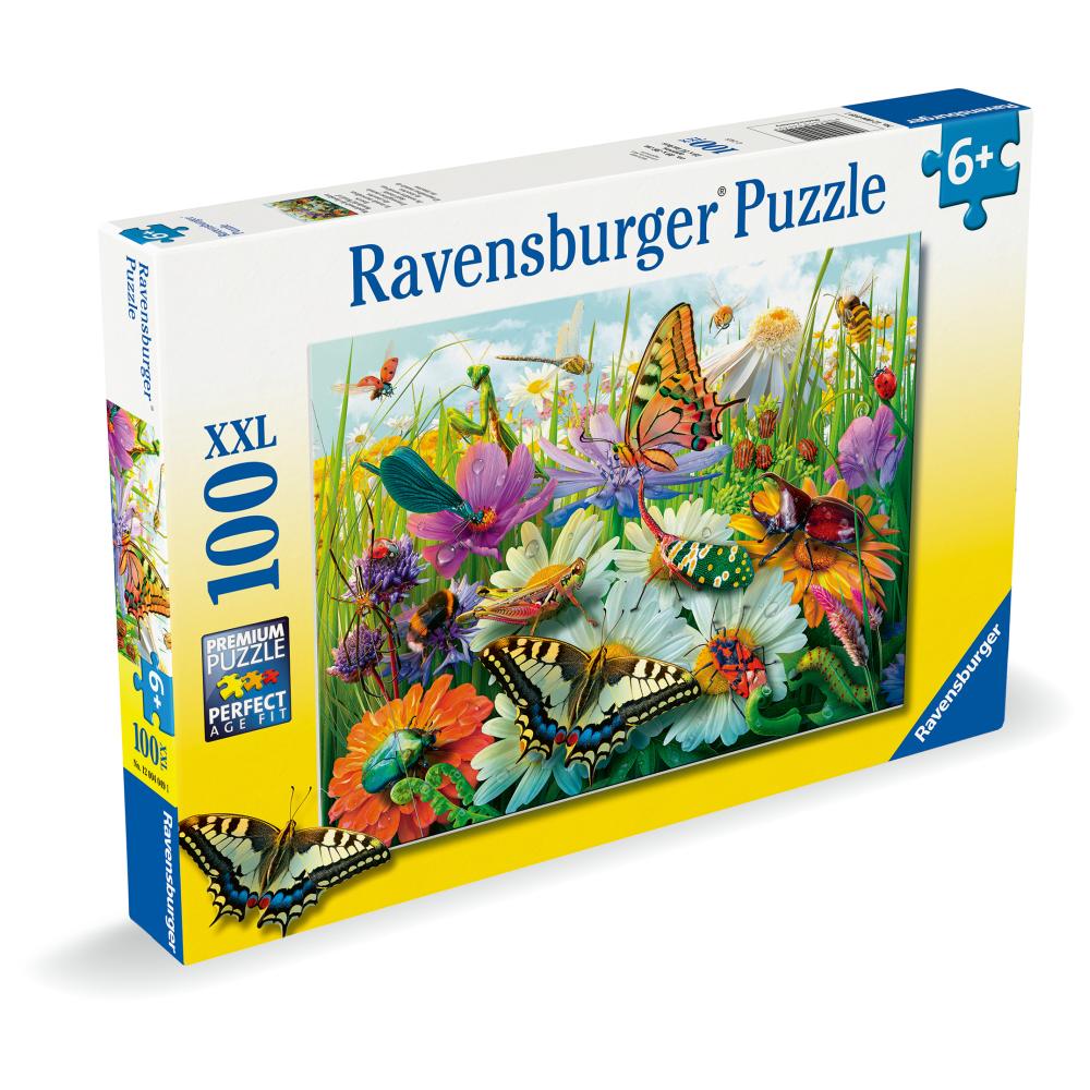 PUZZLE LUMEA MINUNATA A INSECTELOR 100 PIESE XXL - RAVENSBURGER (RVSPC04049)