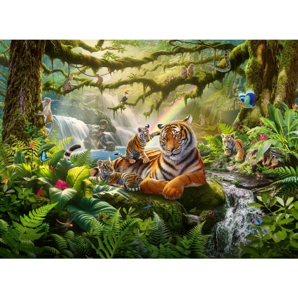 PUZZLE MINUNILE FAUNEI SALBATICE DIN JUNGLA 300 PIESE XXL - RAVENSBURGER (RVSPC04055)