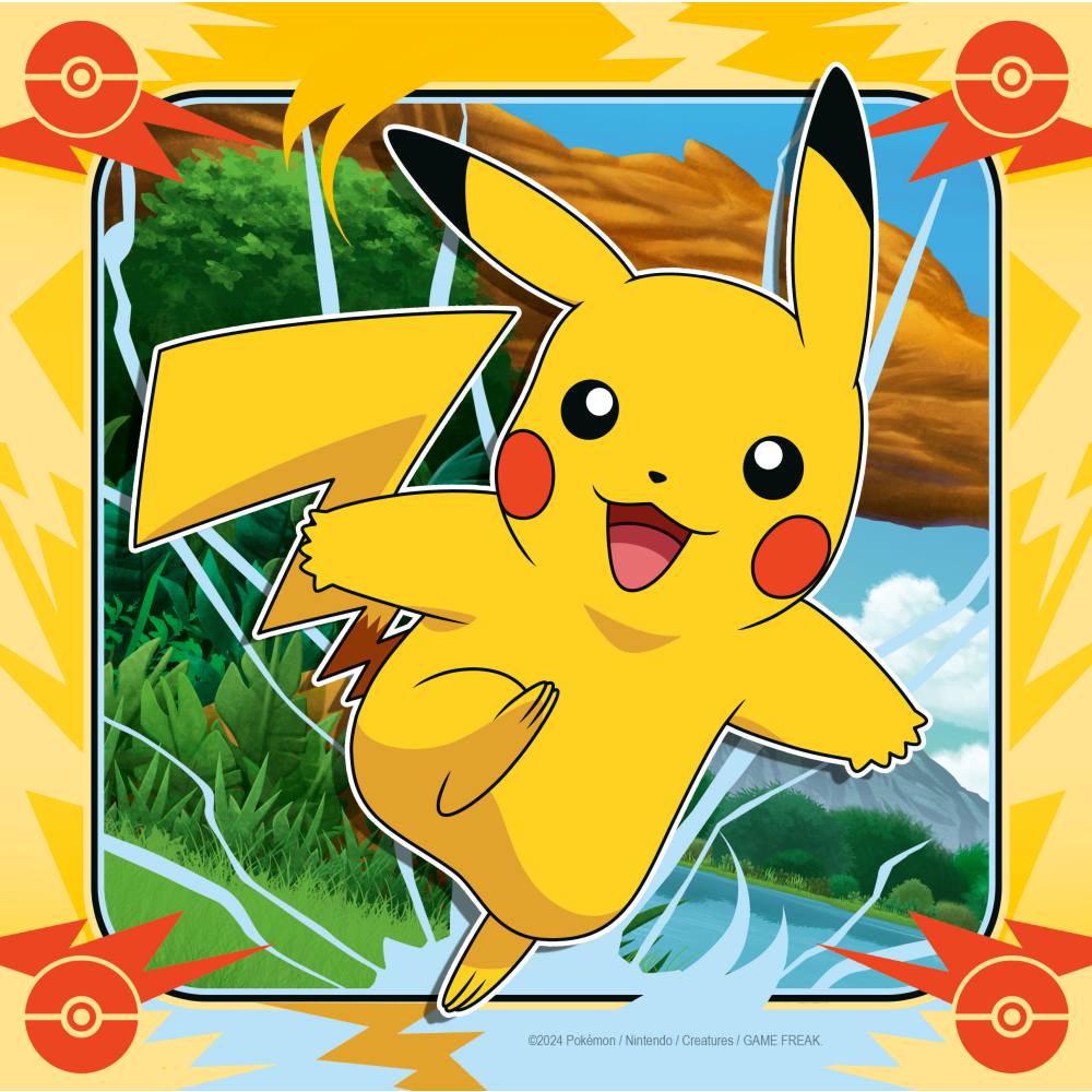 PUZZLE POKEMON 3X49 PIESE - RAVENSBURGER (RVSPC04062)