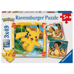 PUZZLE POKEMON 3X49 PIESE - RAVENSBURGER (RVSPC04062)