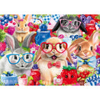 PUZZLE IEPURASI SI FRUCTE DE PADURE 35 PIESE - RAVENSBURGER (RVSPC04063)