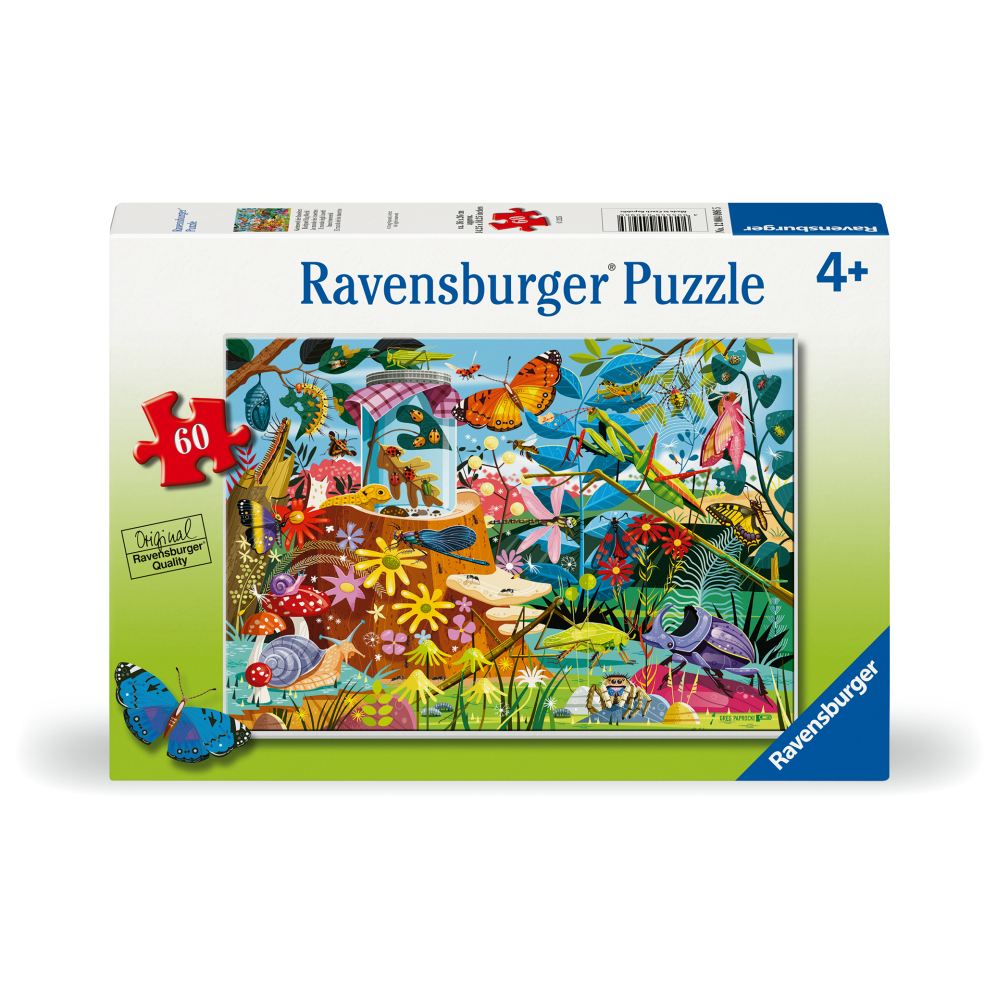 PUZZLE LUMEA INSECTELOR 60 PIESE - RAVENSBURGER (RVSPC04096)