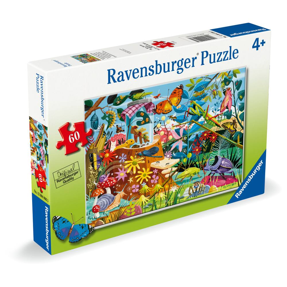 PUZZLE LUMEA INSECTELOR 60 PIESE - RAVENSBURGER (RVSPC04096)