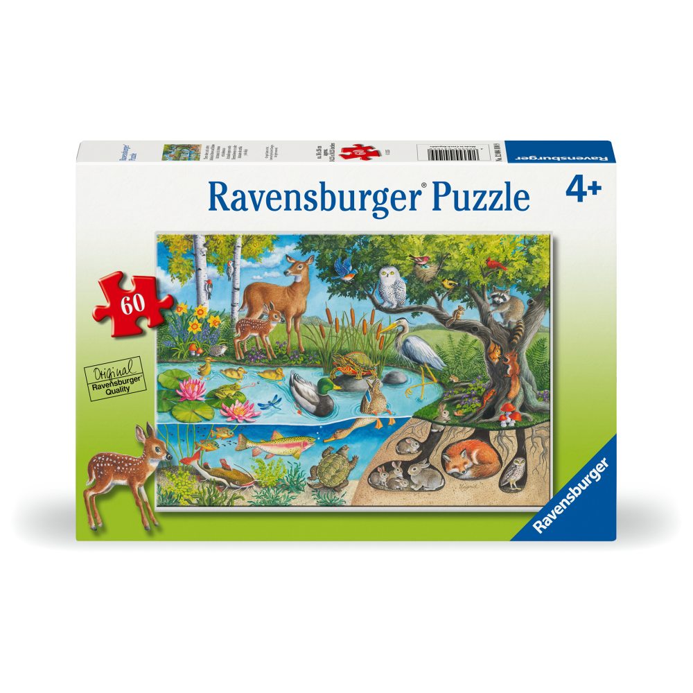 PUZZLE ANIMALE DEASUPRA SI SUB APA 60 PIESE - RAVENSBURGER (RVSPC04100)