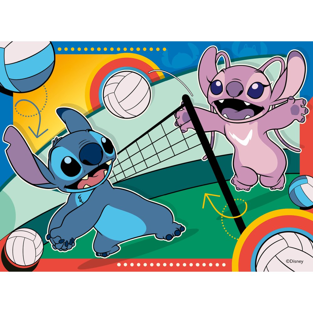 PUZZLE DISNEY STITCH 4 BUC IN CUTIE 12 16 20 24 PIESE - RAVENSBURGER (RVSPC04106)