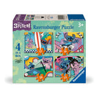 PUZZLE DISNEY STITCH 4 BUC IN CUTIE 12 16 20 24 PIESE - RAVENSBURGER (RVSPC04106)
