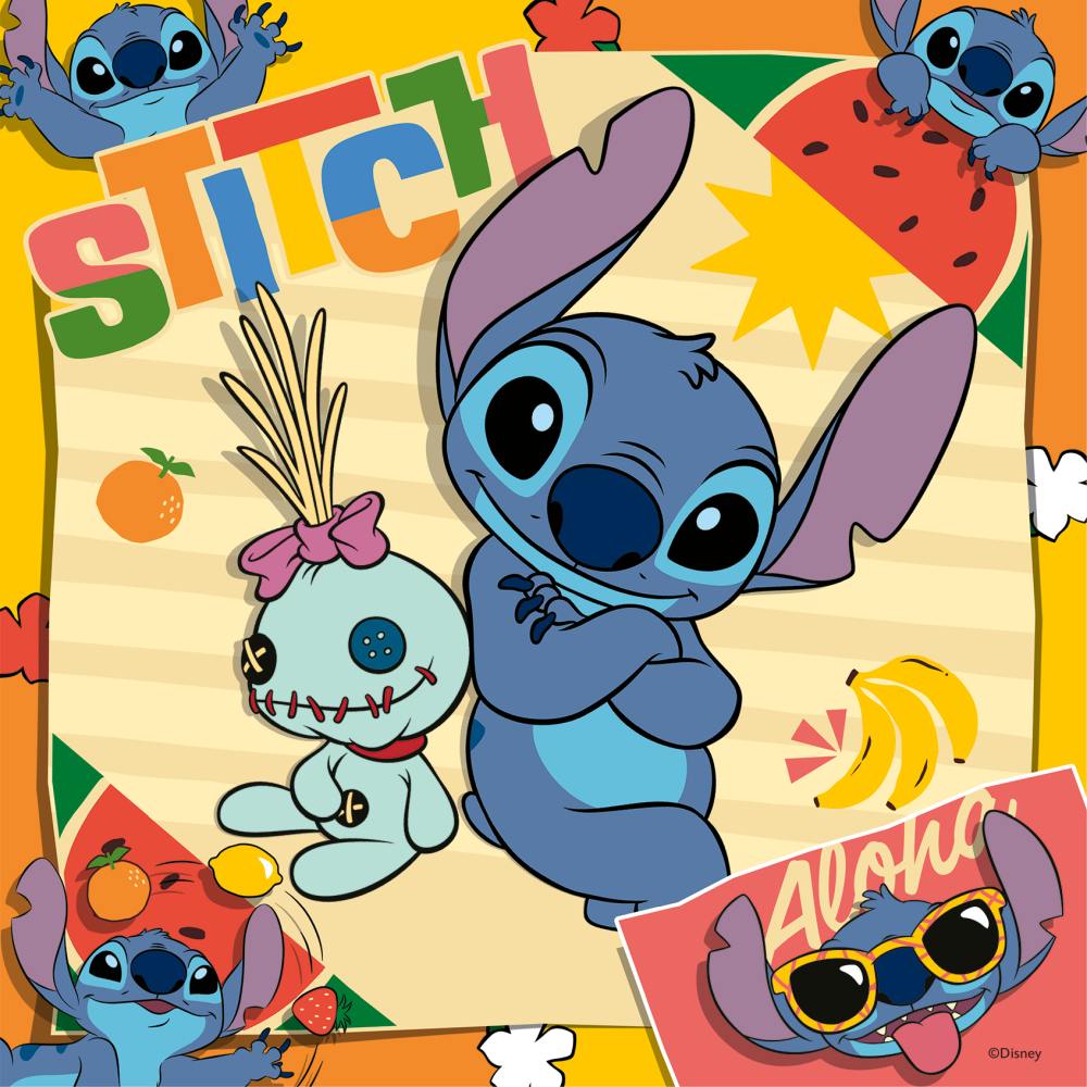 PUZZLE DISNEY STITCH 3X49 PIESE - RAVENSBURGER (RVSPC04114)