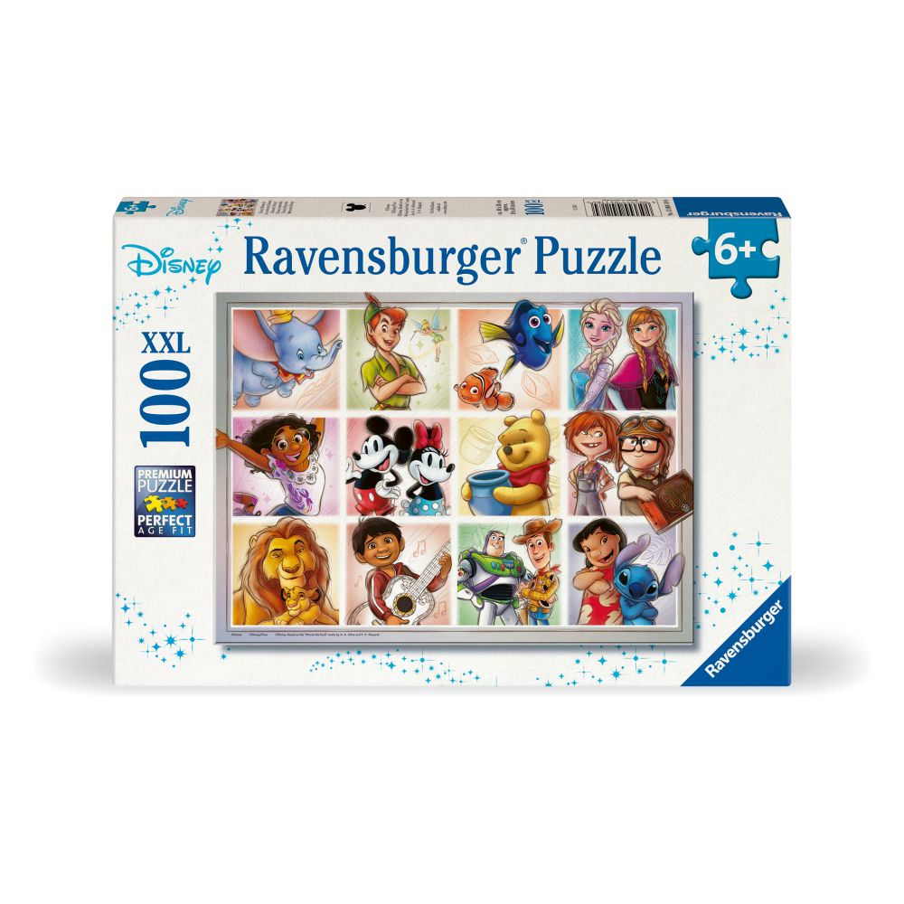 PUZZLE PERSONAJE DISNEY 100 PIESE XXL - RAVENSBURGER (RVSPC04118)