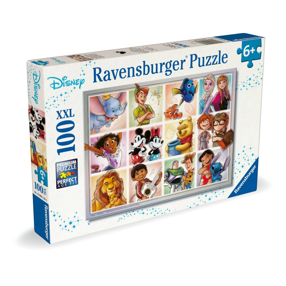 PUZZLE PERSONAJE DISNEY 100 PIESE XXL - RAVENSBURGER (RVSPC04118)