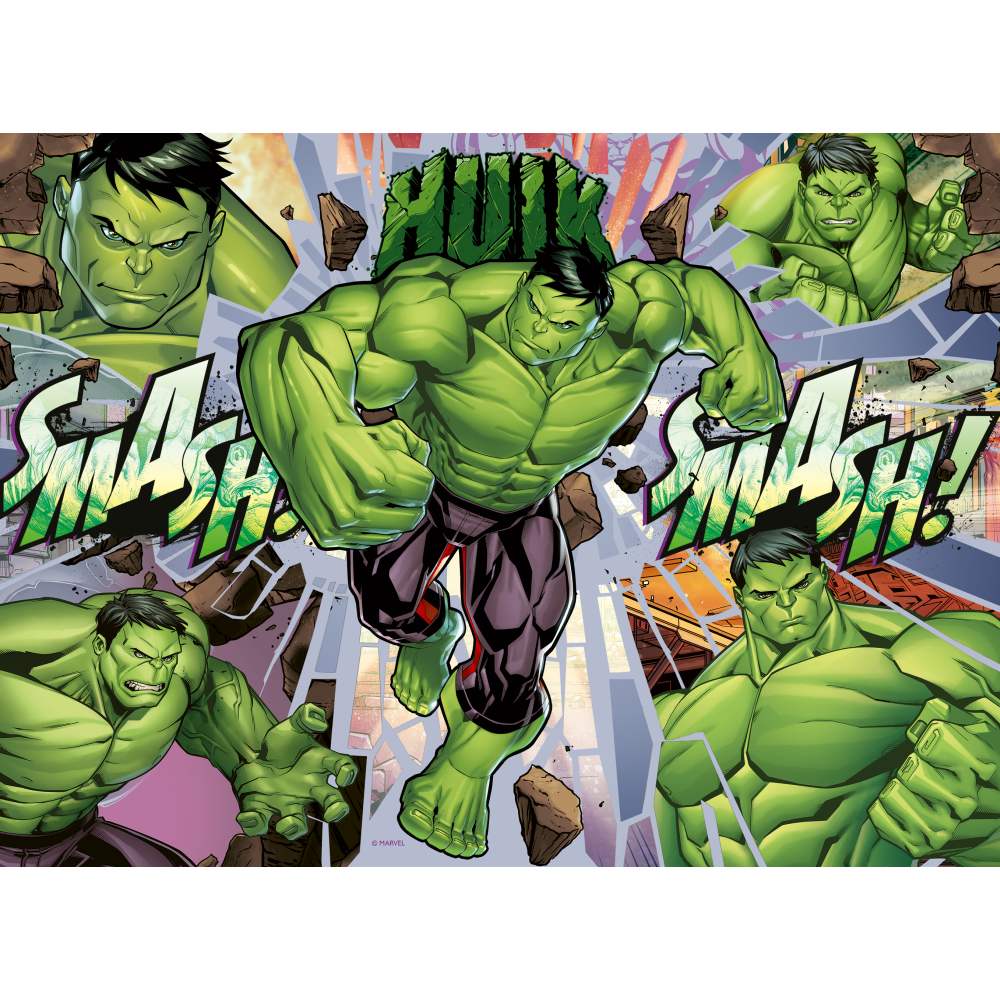 PUZZLE MARVEL HULK 100 PIESE XXL - RAVENSBURGER (RVSPC04119)