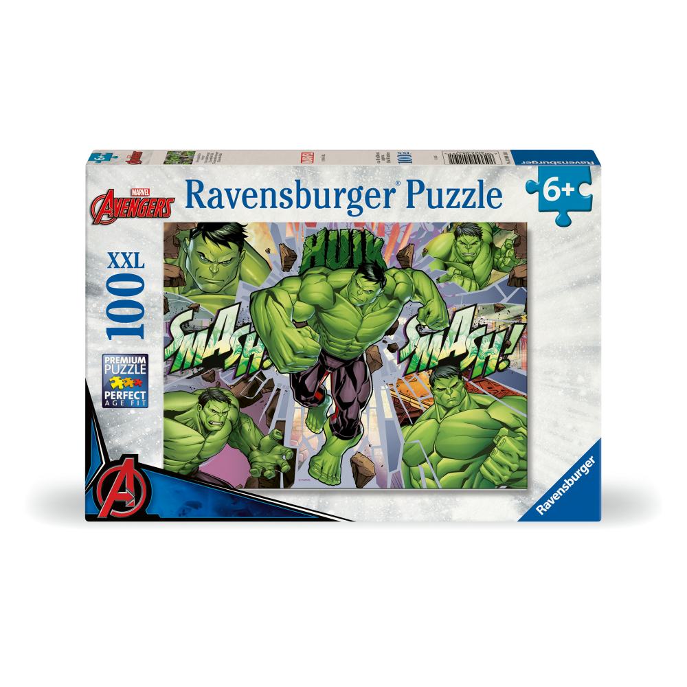 PUZZLE MARVEL HULK 100 PIESE XXL - RAVENSBURGER (RVSPC04119)