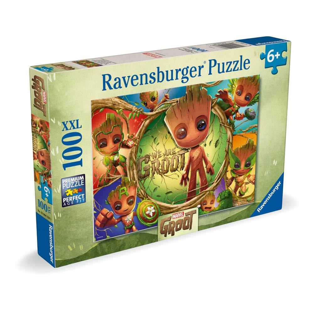PUZZLE MARVEL GROOT 100 PIESE XXL - RAVENSBURGER (RVSPC04128)