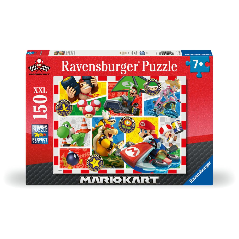 PUZZLE SUPER MARIO SI KART 150 PIESE XXL - RAVENSBURGER (RVSPC04143)