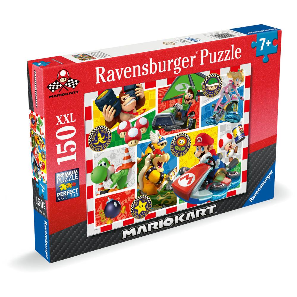 PUZZLE SUPER MARIO SI KART 150 PIESE XXL - RAVENSBURGER (RVSPC04143)