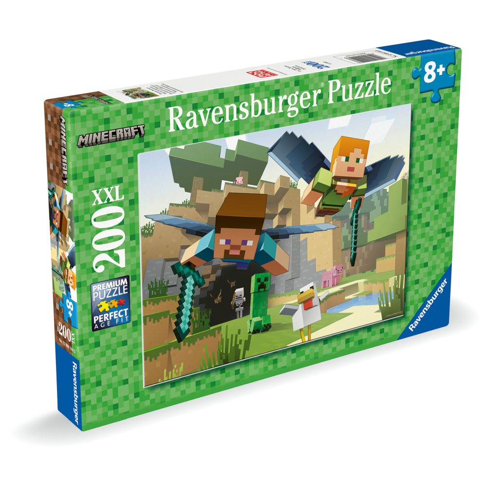 PUZZLE AVENTURILE MINECRAFT 200 PIESE XXL - RAVENSBURGER (RVSPC04144)