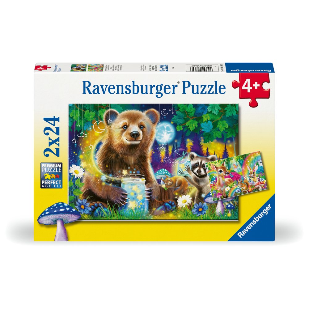 PUZZLE PRIETENII DRAGALASI AI PADURII 2X24 PIESE - RAVENSBURGER (RVSPC04160)