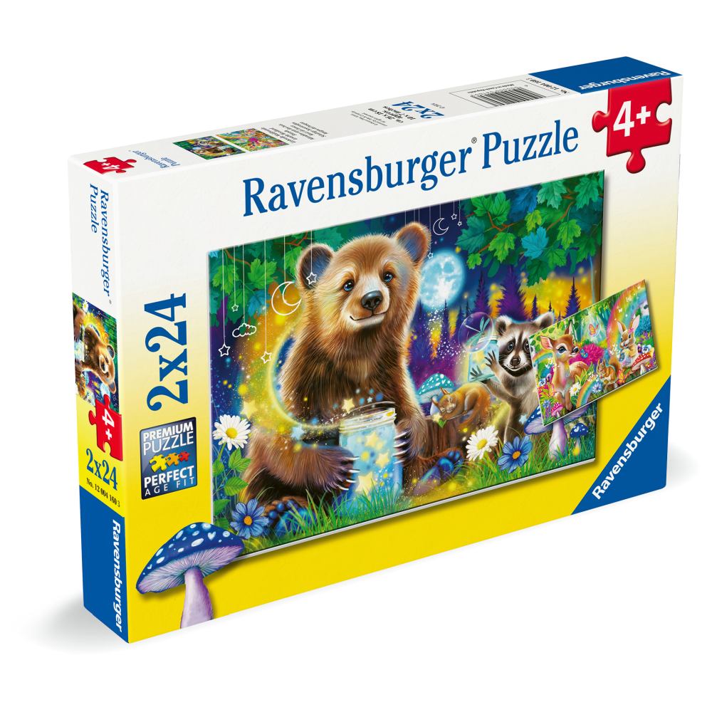 PUZZLE PRIETENII DRAGALASI AI PADURII 2X24 PIESE - RAVENSBURGER (RVSPC04160)