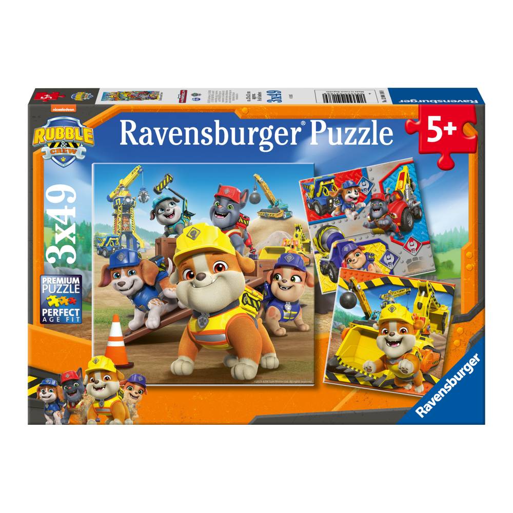 PUZZLE RUBBLE SI ECHIPA LUI 3X49 PIESE - RAVENSBURGER (RVSPC04168)