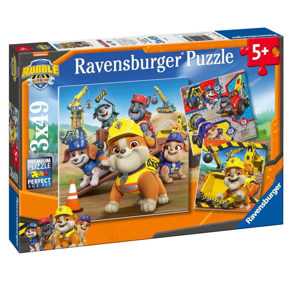 PUZZLE RUBBLE SI ECHIPA LUI 3X49 PIESE - RAVENSBURGER (RVSPC04168)