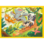 PUZZLE INTERACTIV CU BUTON SONOR PENTRU TESTAREA RAPIDITATII ANIMALUTE JUCAUSE 4 X 35 PIESE - RAVENSBURGER (RVSPC04171)