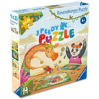 Puzzle interactiv cu buton sonor pentru testarea rapiditatii animalute jucause 4x35 piese baterii incluse