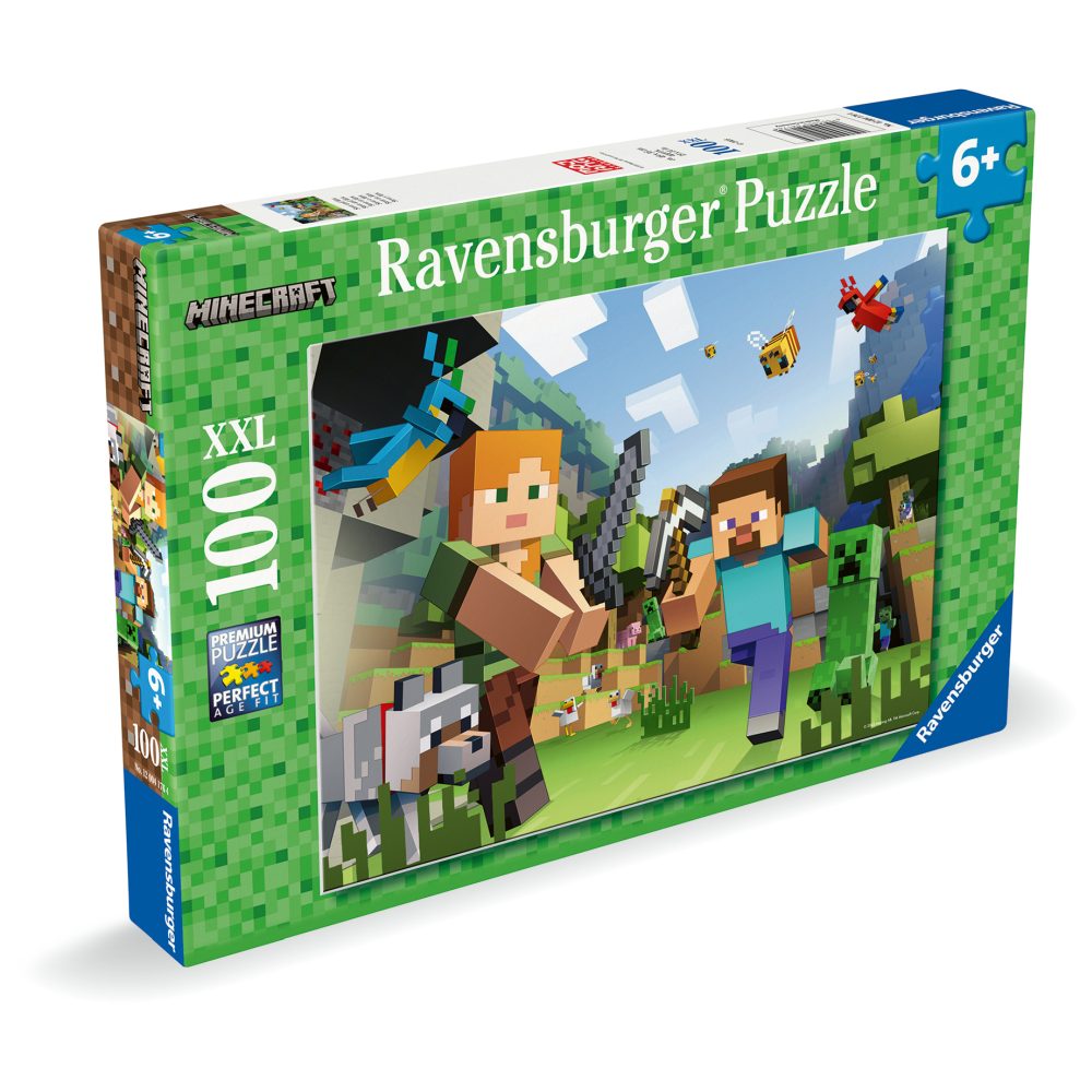 PUZZLE MINECRAFT 100 PIESE XXL - RAVENSBURGER (RVSPC04176)