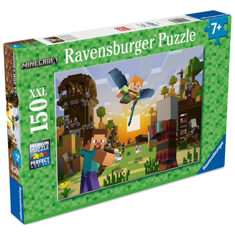 PUZZLE CONSTRUCTIA MINECRAFT 150 PIESE XXL - RAVENSBURGER (RVSPC04177)