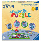 PUZZLE INTERACTIV CU BUTON SONOR PENTRU TESTAREA RAPIDITATII DISNEY STITCH 4 X 35 PIESE - RAVENSBURGER (RVSPC04178)
