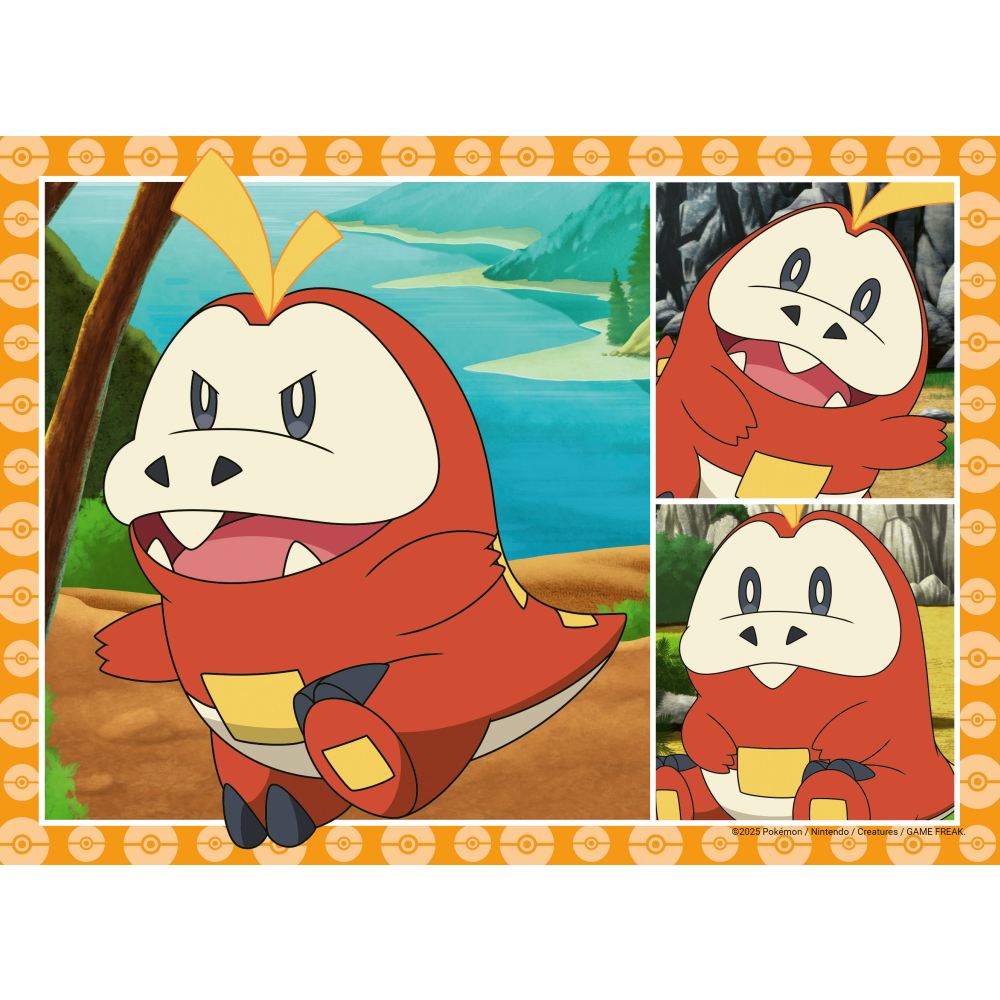 PUZZLE INTERACTIV CU BUTON SONOR PENTRU TESTAREA RAPIDITATII POKEMON 4 X 35 PIESE - RAVENSBURGER (RVSPC04179)