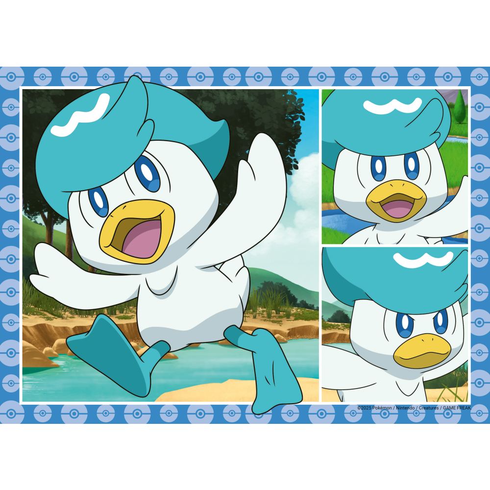 PUZZLE INTERACTIV CU BUTON SONOR PENTRU TESTAREA RAPIDITATII POKEMON 4 X 35 PIESE - RAVENSBURGER (RVSPC04179)