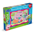 Puzzle familia Peppa Pig 2x24 piese