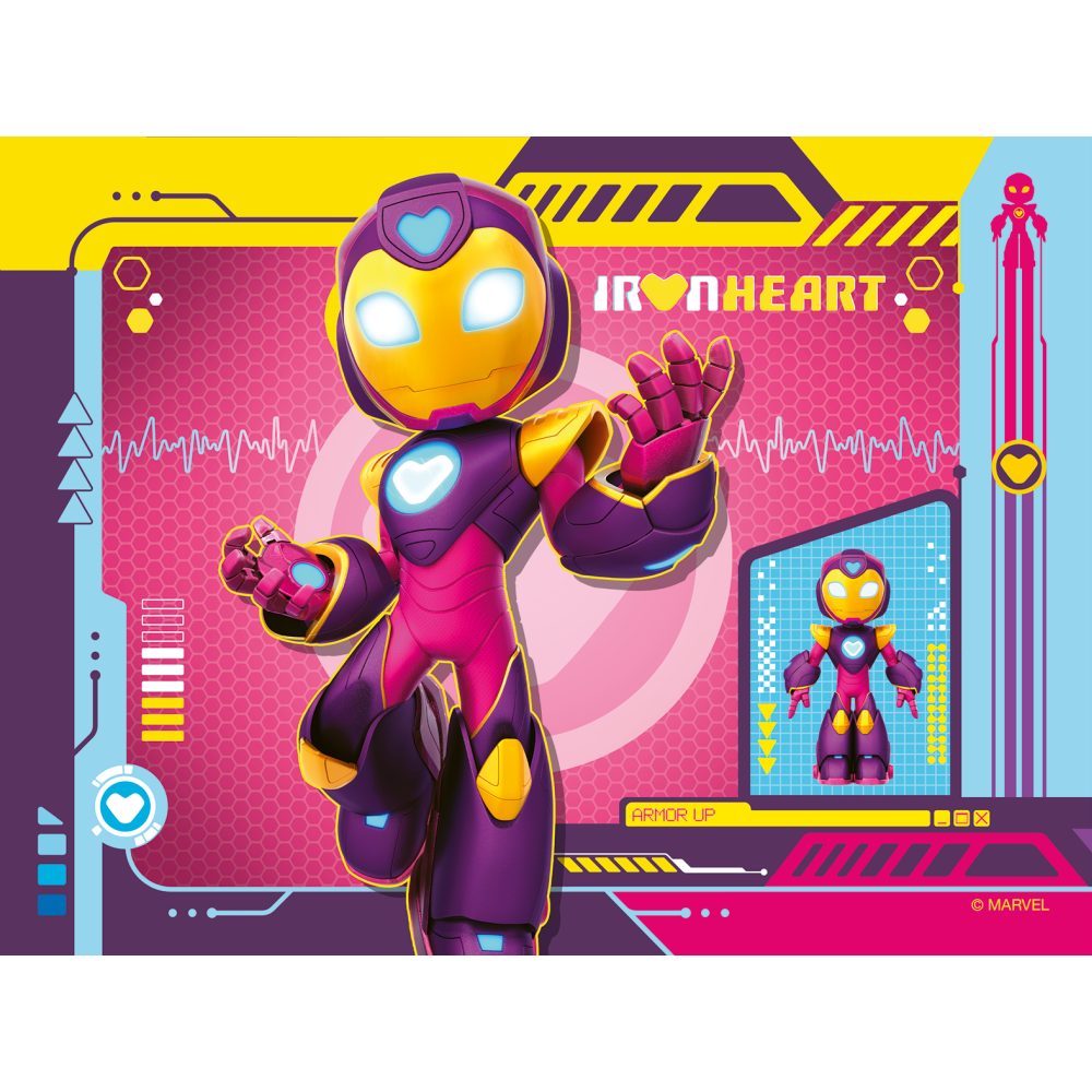 PUZZLE IRON MAN SI PRIETENII 4 BUC IN CUTIE 12 16 20 24 PIESE - RAVENSBURGER (RVSPC04190)