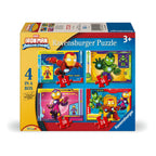 PUZZLE IRON MAN SI PRIETENII 4 BUC IN CUTIE 12 16 20 24 PIESE - RAVENSBURGER (RVSPC04190)