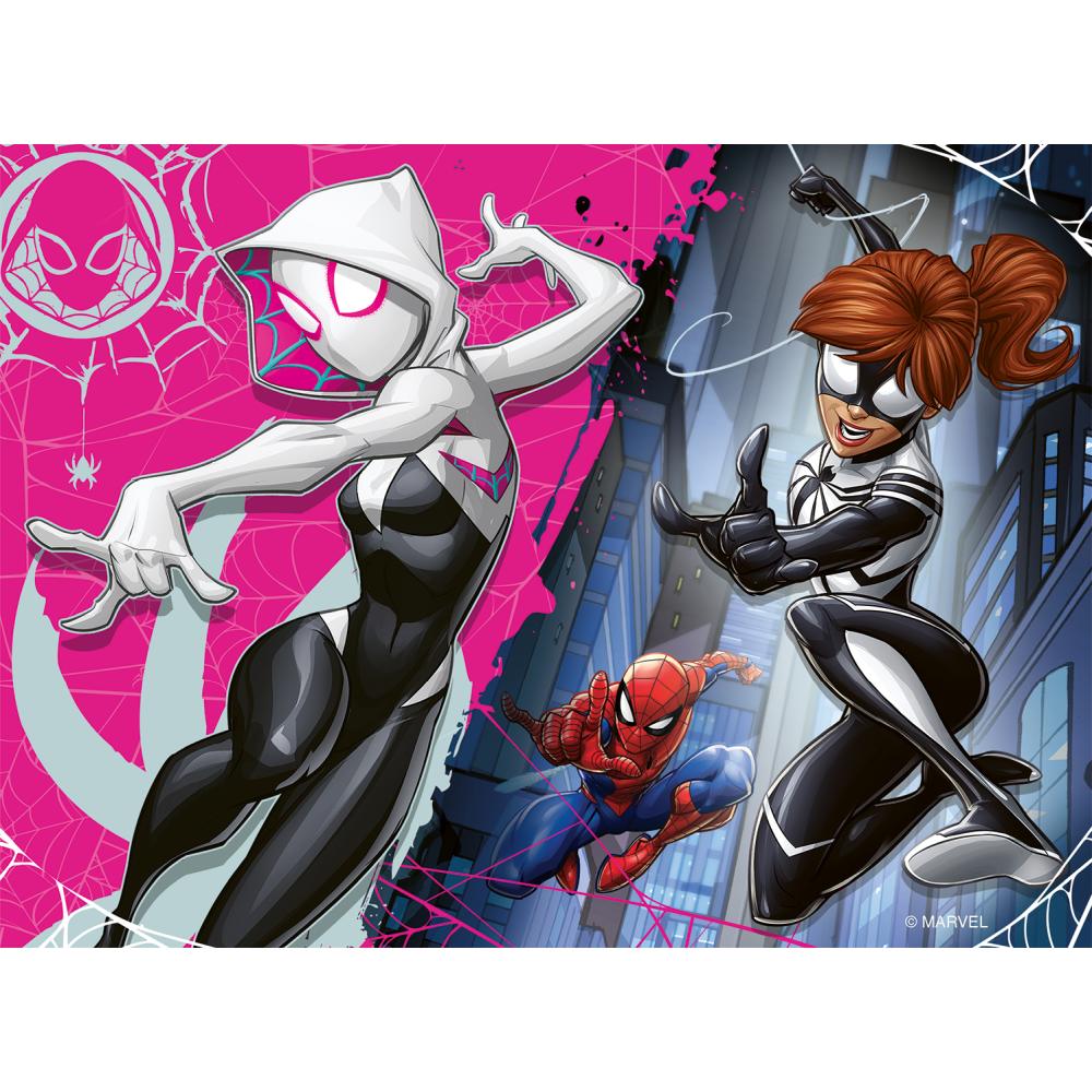 PUZZLE MARVEL SPIDERMAN 4 BUC IN CUTIE 12 16 20 24 PIESE - RAVENSBURGER (RVSPC04201)