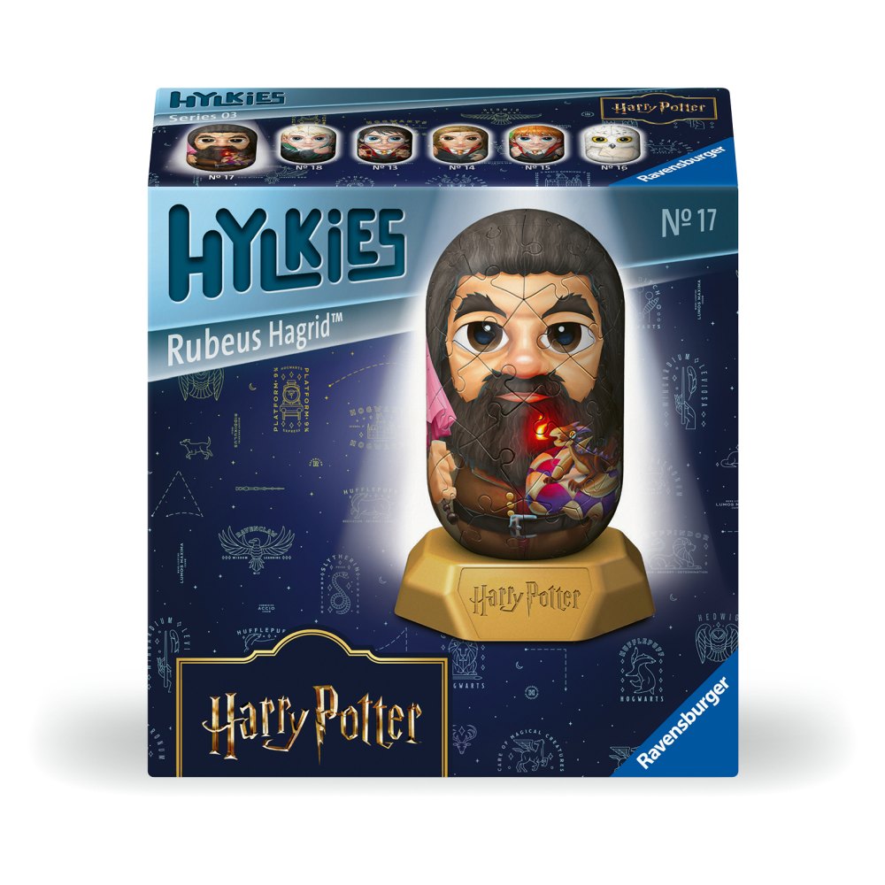 PUZZLE 3D HYLKIES HARRY POTTER MINI FIGURINA DE COLECTIE RUBEUS HAGRID 54 PIESE - RAVENSBURGER (RVS3D08004)