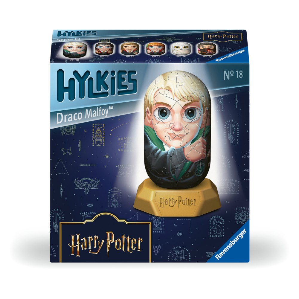 PUZZLE 3D HYLKIES HARRY POTTER MINI FIGURINA DE COLECTIE DRACO MALFOY 54 PIESE - RAVENSBURGER (RVS3D08005)