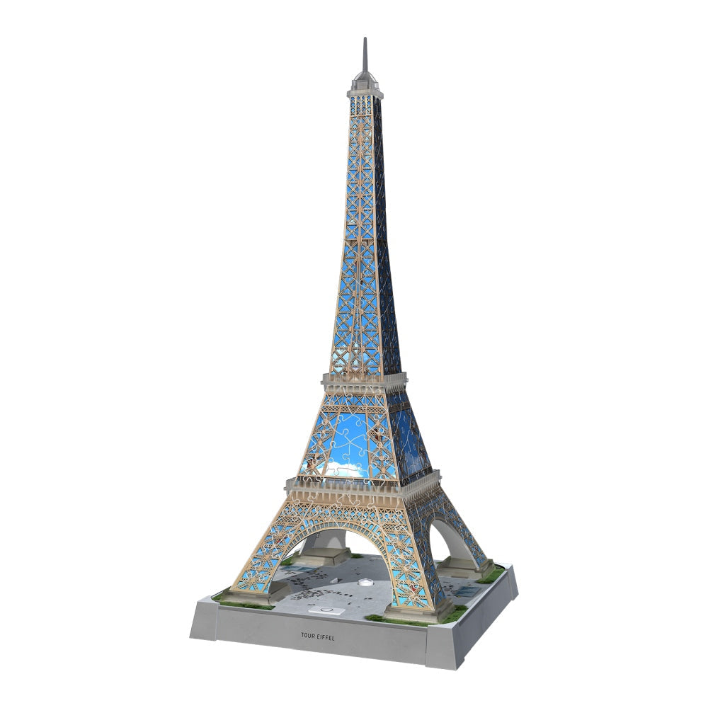 PUZZLE 3D ICONIC TURNUL EIFFEL CU LED 216 PIESE MODEL DE COLECTIE IN MINIATURA - RAVENSBURGER (RVS3D08024)
