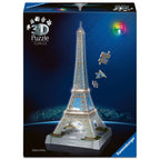 PUZZLE 3D ICONIC TURNUL EIFFEL CU LED 216 PIESE MODEL DE COLECTIE IN MINIATURA - RAVENSBURGER (RVS3D08024)